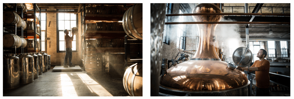 Une approche "Craft" : des Whisky Bourbon et Rye élaboré de façon 100% artisanale