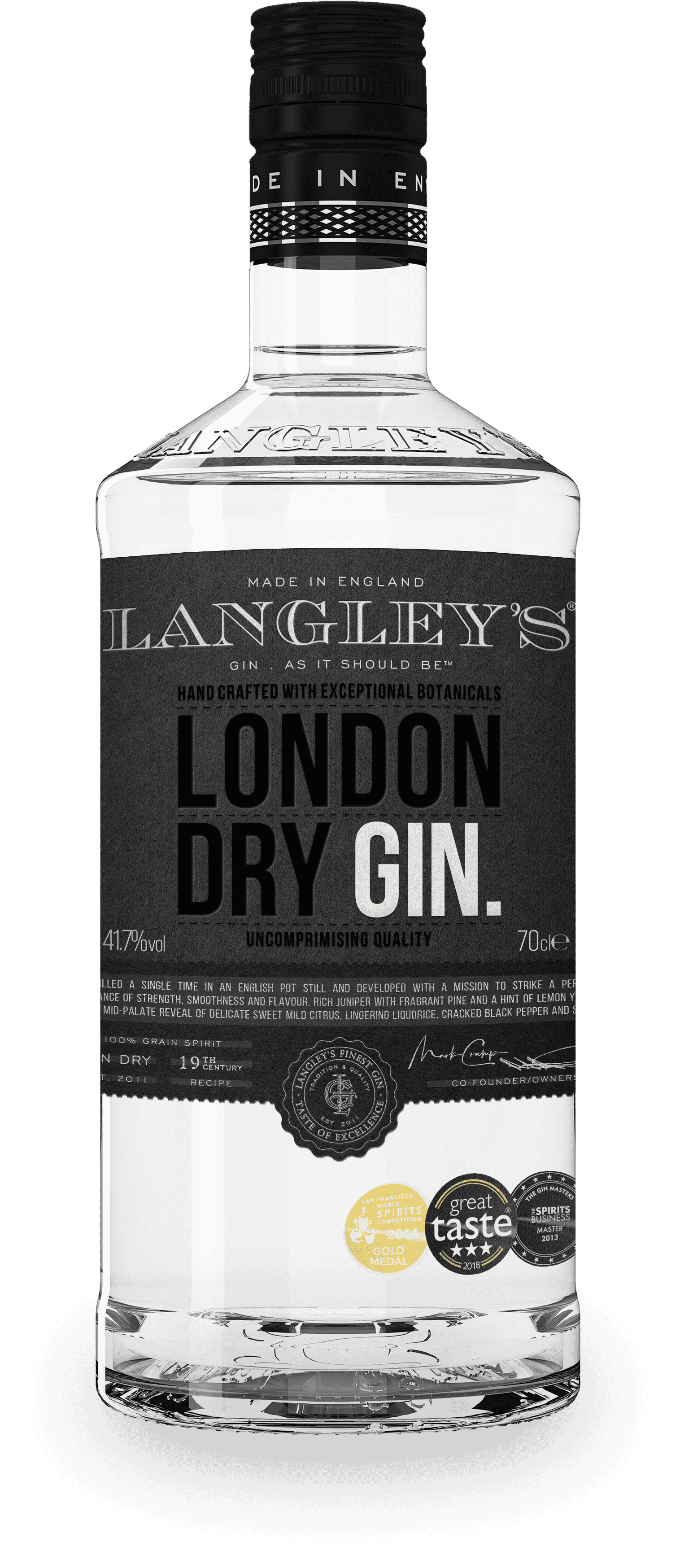 Langleys london dry gin bouteille