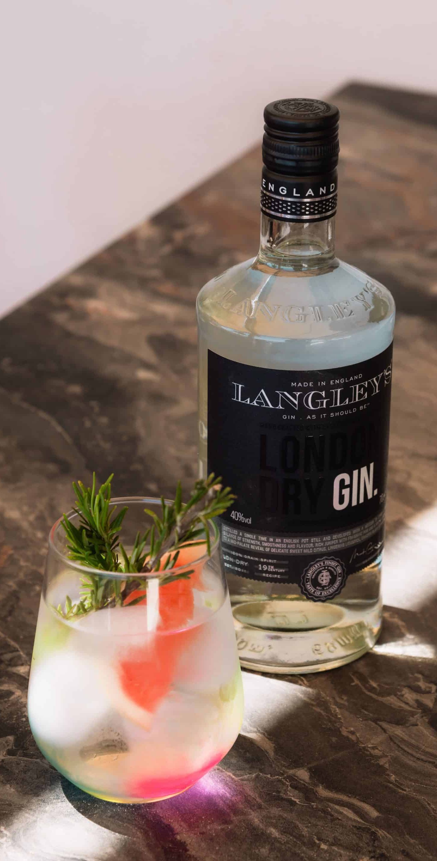 Langley's London Dry Gin anglais parfait en cocktail